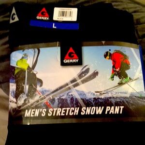 Gerry Mens Strech Snow Pants Size Large, Color Black